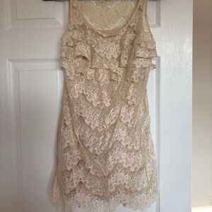 Free People vintage lace dress with slip size 0